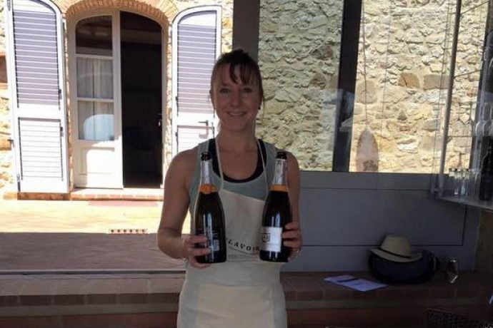 Pilates instructor Vanessa in Tuscany