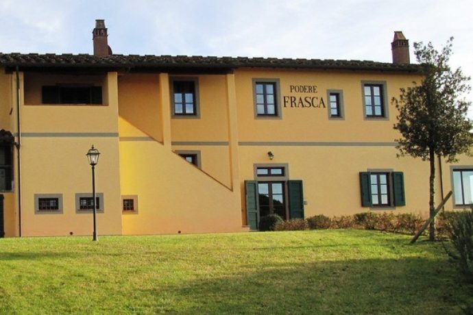 2 storey villa in the Tuscan countryside in Italy.