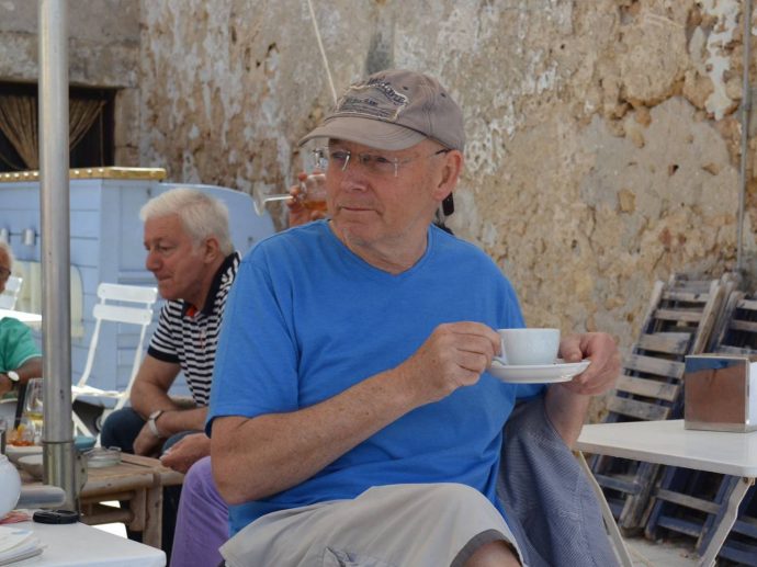 Michael Gahagan on a painting holiday in sicily