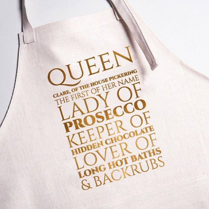Personalised apron