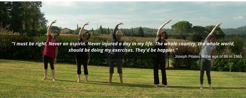 Joseph Pilates quote about living happier life