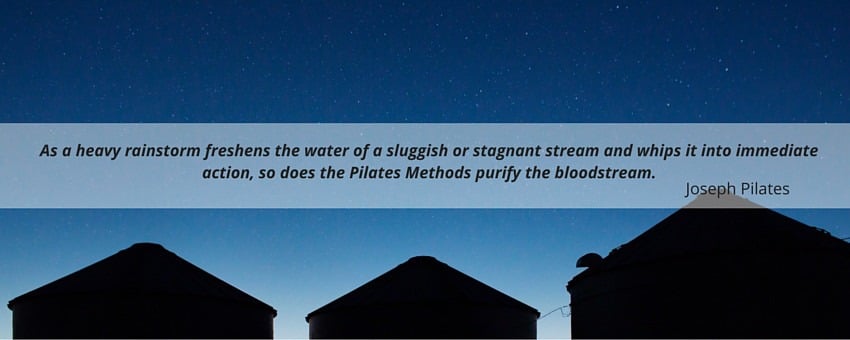 Joseph Pilates quote about blood circulation