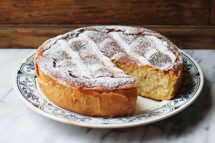 Pastiera cake from Naples, Italy