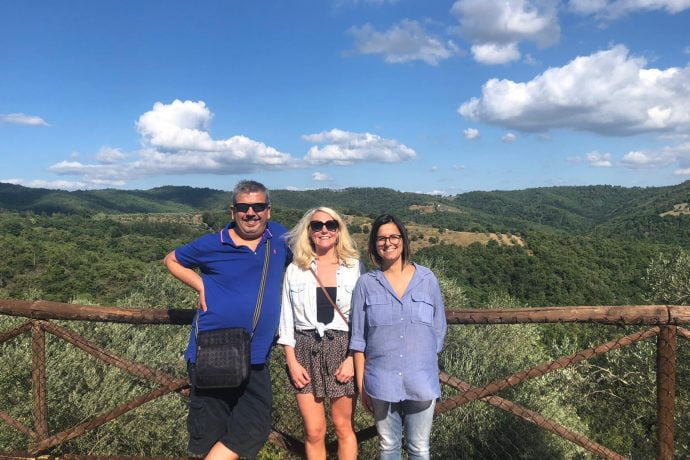 Flavours team at villa in Tuscany