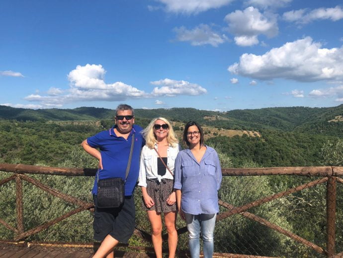 Flavours team at villa in Tuscany