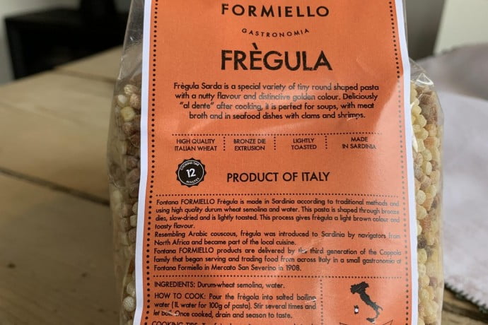 Fregola pasta